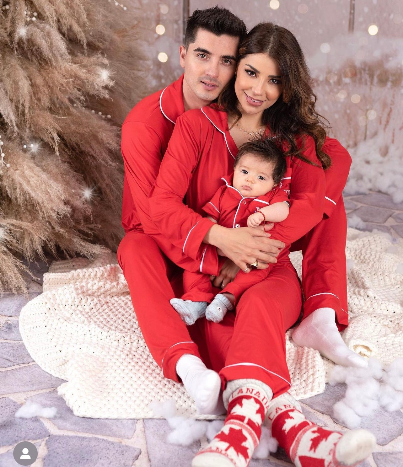 Family pjs red